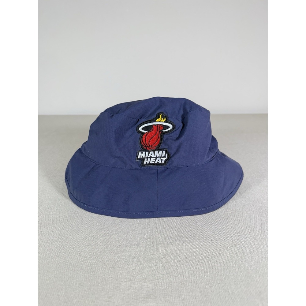 VINTAGE Miami Heat Bucket Hat Navy Blue S/M Fahrenheit Y2K Retro Unisex